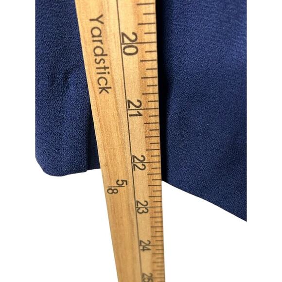 Madewell Jumpsuit Womens Size 2 Navy Blue Smocked Button-Front Wide Leg Cropped - Picture 15 of 16